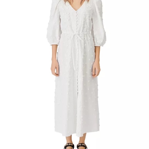 Maje White Embroidered Dress - Picture 8 of 16